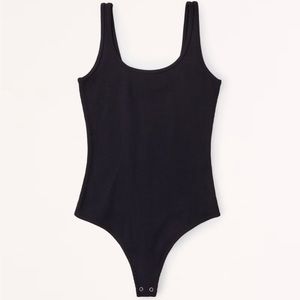 Abercrombie Seamless Rib Cotton Tank Bodysuit